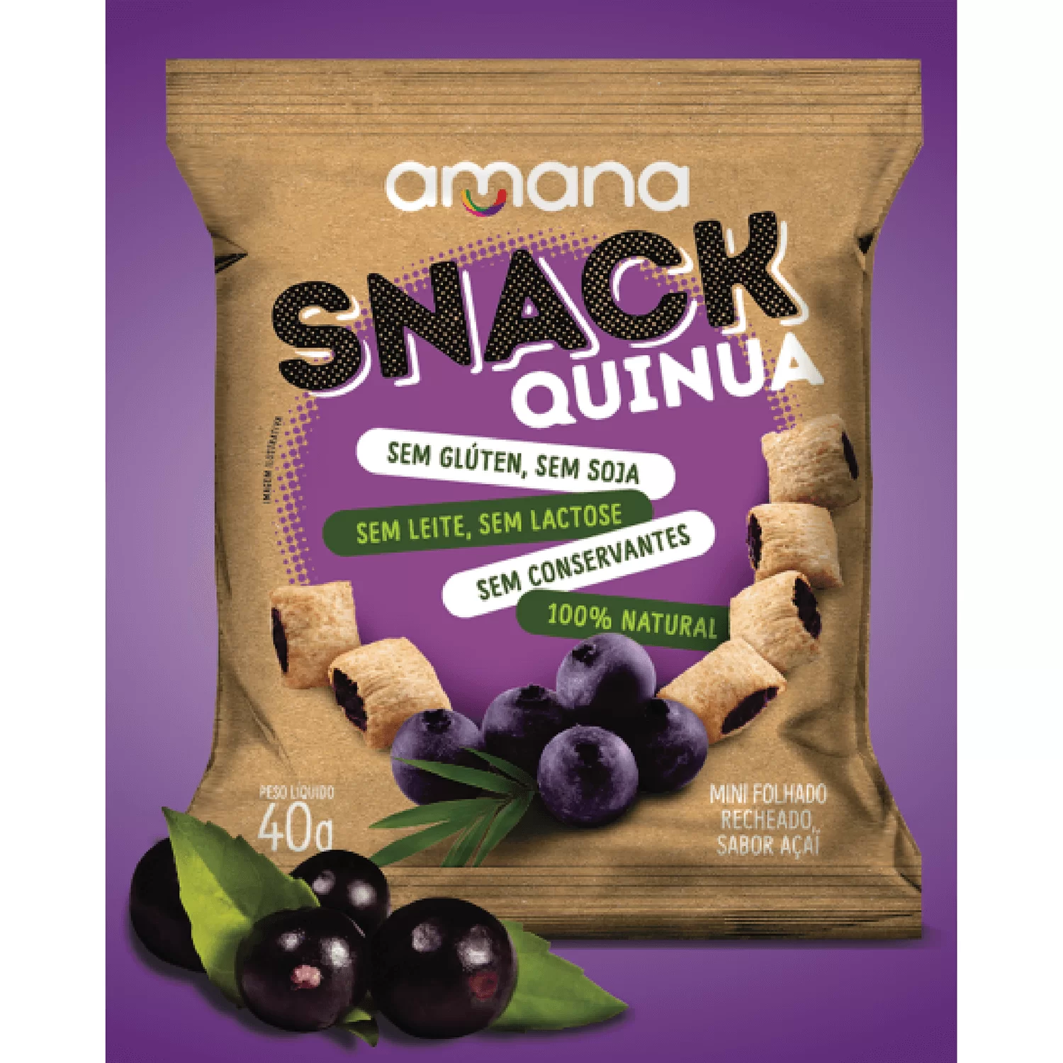 Snack Quinoa Com Açaí